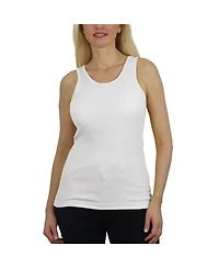 Galaxy By Harvic Women's Loose Fit Ribbed Tank Top