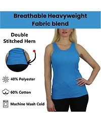 Galaxy By Harvic Women's Loose Fit Ribbed Tank Top