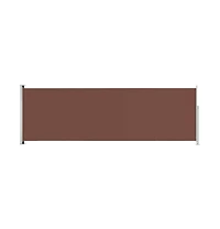 Side Awning Brown Polyester with Pu coating 78.7 in x 236.2 in