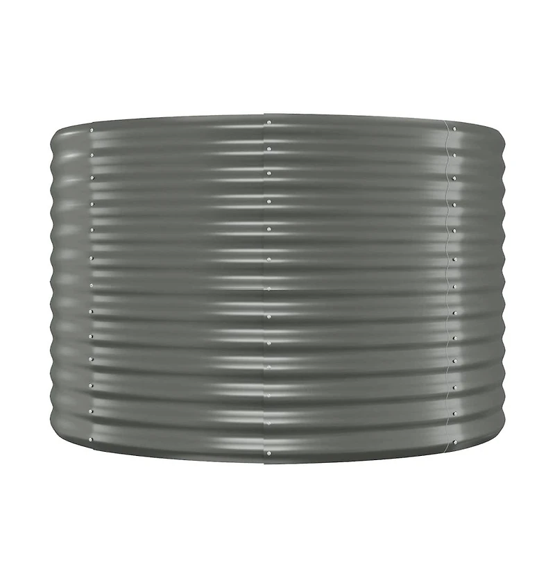 VidaXLGarden Raised Bed Grey Powder-coated steel Large