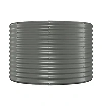 VidaXLGarden Raised Bed Grey Powder-coated steel Large