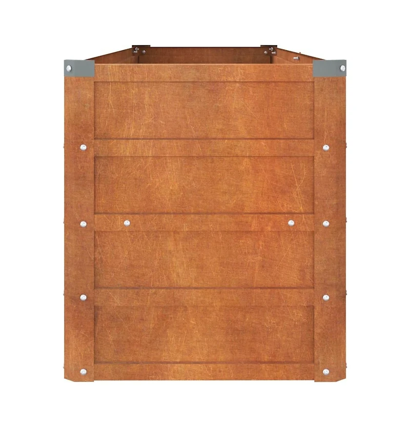 Garden Raised Bed Rusty 63"x15.7"x17.7" Corten Steel