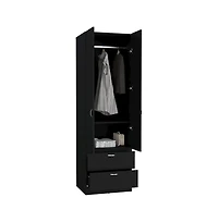 Tuhome Velloc 24"" Bathroom Vanity Black Black Mdf