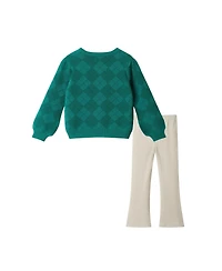 Andy & Evan Toddler/Child Girls Jolly Sweater Legging Set