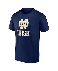 Fanatics Mto Label Men's Navy Notre Dame Fighting Irish Primary Logo T-Shirt