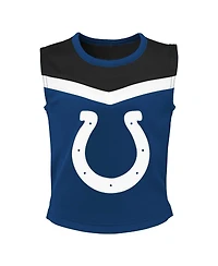 Outerstuff Girls Preschool Royal Indianapolis Colts Spirit Cheerleader Two-Piece Set with Bloomers