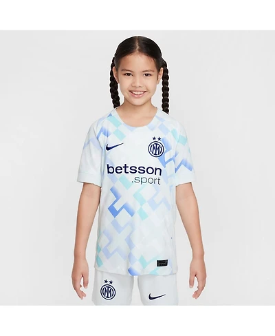 Nike Big Boys and Girls Aqua Inter Milan 2025/26 Away Replica Jersey