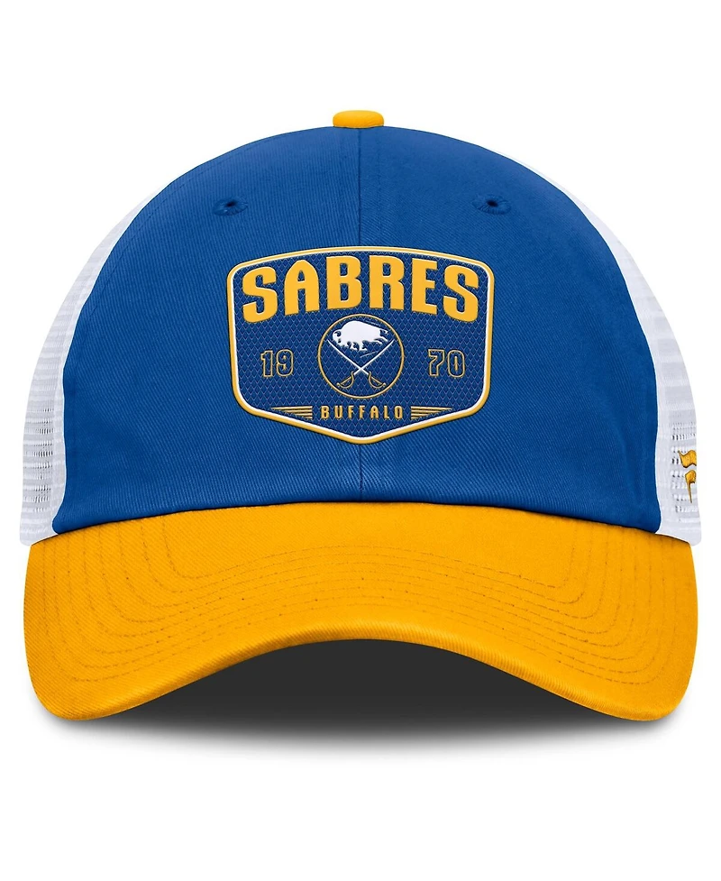 Fanatics Men's Royal Buffalo Sabres Fundamental One-Time Trucker Adjustable Hat