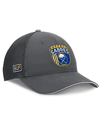 Fanatics Men's Gray Buffalo Sabres Authentic Pro Home Ice Trucker Adjustable Hat
