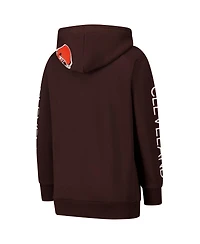 G-iii 4Her by Carl Banks Women's Brown Cleveland Browns Extra Inning Pullover Hoodie