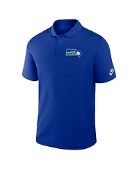 Nike Men's Royal Seattle Seahawks Rewind Victory Performance Polo Shirt