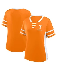 Fanatics Women's Tennessee Orange/White Volunteers Be Fearless Athena Lace-Up T-Shirt