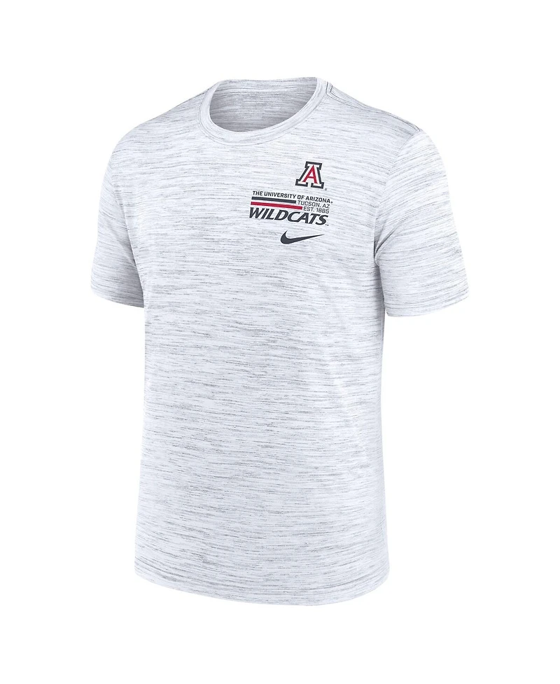 Nike Men's White Arizona Wildcats Velocity Stacked Performance T-Shirt