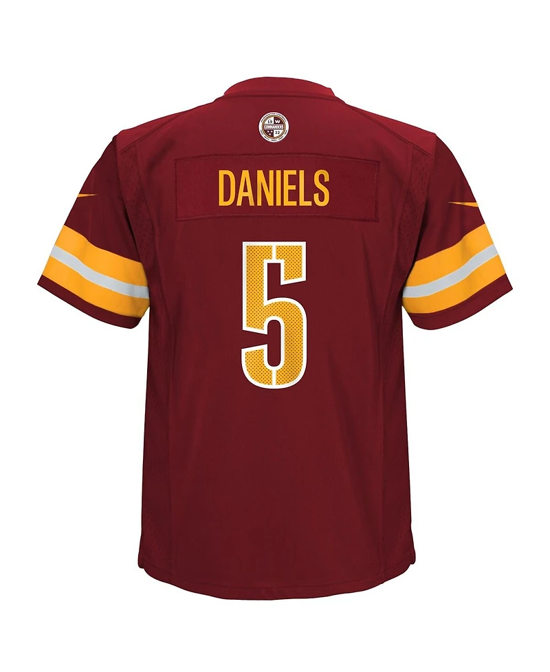 Nike Preschool Jayden Daniels Burgundy Washington Commanders Team Player Game Jersey