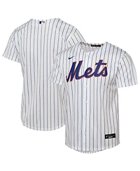 Nike Big Boys and Girls White New York Mets Home Replica Jersey