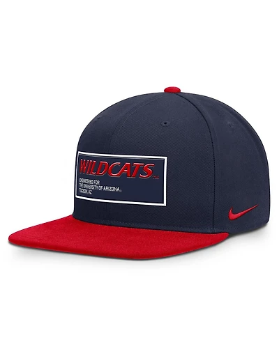 Nike Men's Navy/Red Arizona Wildcats 2025 On-Field Patch Pro Dri-fit Snapback Hat