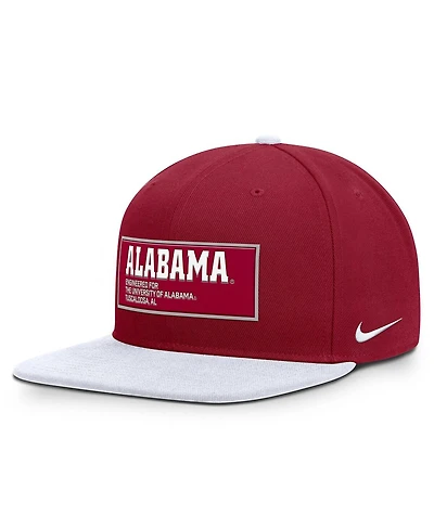 Nike Men's Crimson/White Alabama Crimson Tide 2025 On-Field Patch Pro Dri-fit Snapback Hat