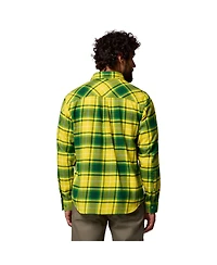 Columbia Men's Green Oregon Ducks Omni-Wick Flannel Long Sleeve Button-Up Shirt