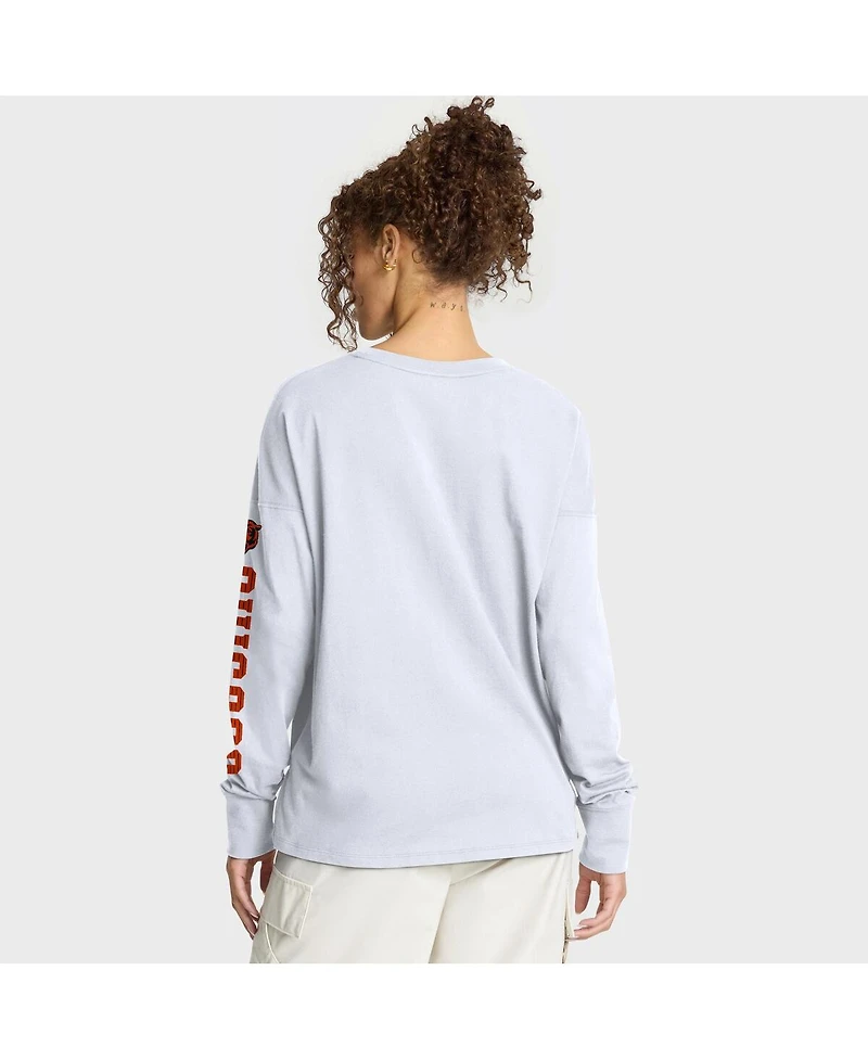 Fanatics Women's White Chicago Bears Hometown Legacy Long Sleeve T-Shirt