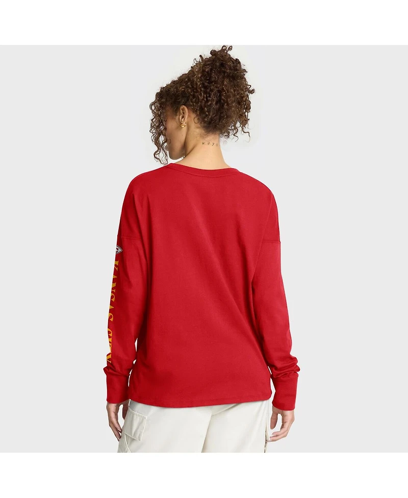 Fanatics Women's Red Kansas City Chiefs Hometown Legacy Long Sleeve T-Shirt