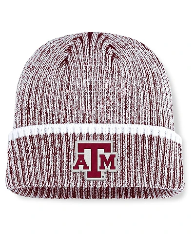Fanatics Men's Maroon/White Texas A M Aggies Haze Cuffed Knit Hat