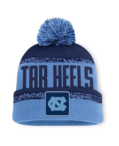 Fanatics Men's Carolina Blue/Navy North Carolina Tar Heels Thrive Cuffed with Pom Knit Hat