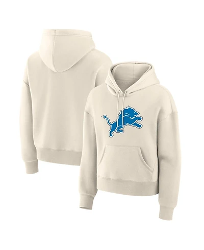Fanatics Women's Cream Detroit Lions Dove Legacy Pullover Hoodie