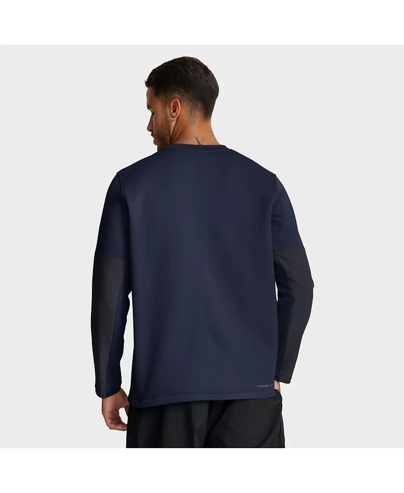 Jordan Men's Navy Michigan Wolverines 2025 Sideline Coach Performance Long Sleeve T-Shirt