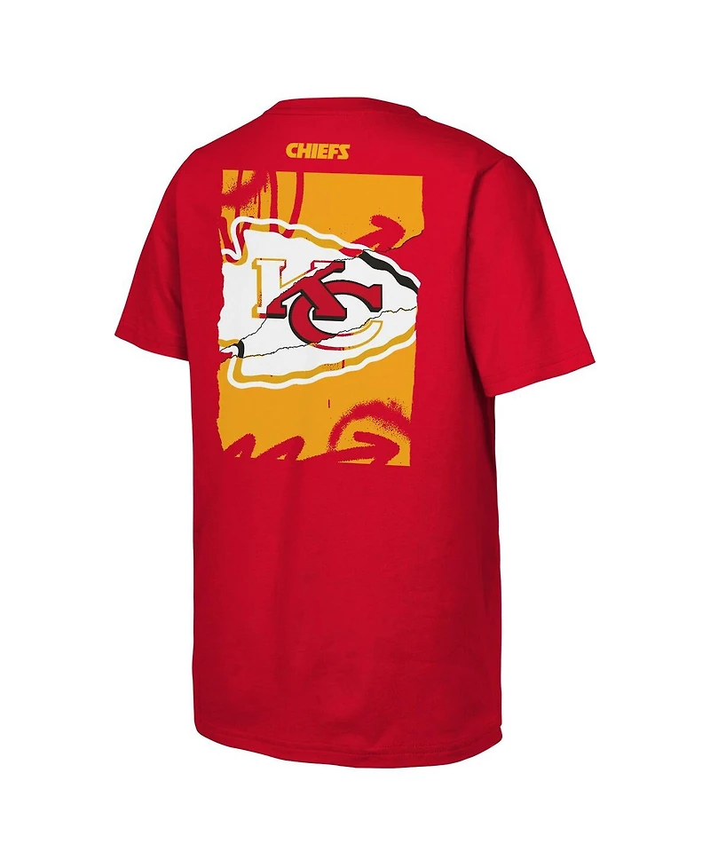 Outerstuff Big Boys and Girls Red Kansas City Chiefs Posterize T-Shirt