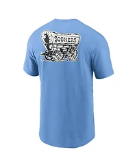 Jordan Men's Valor Blue Oklahoma Sooners Record Shattered 2-Hit T-Shirt