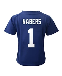 Nike Baby Boys and Girls Malik Nabers Royal New York Giants Team Player Game Jersey
