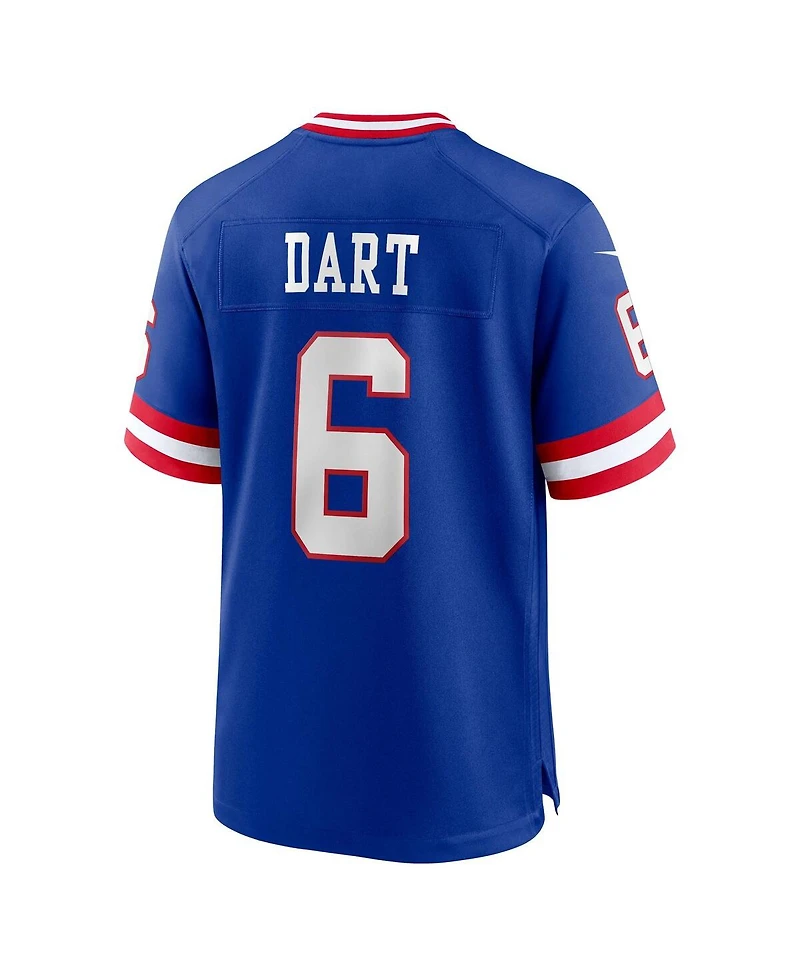 Nike Men's Jaxson Dart Royal New York Giants Alternate 2 Classic Game Jersey