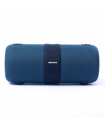 RadioShack 14W Bluetooth Water Resistant Portable Speaker with Fm Radio With Lights 4001768 Blue
