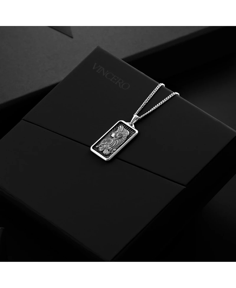 Vincero Men's Necklace The Lady Luck Pendant - Silver