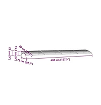 Door Canopy Black, Transparent Polycarbonate, Abs, Aluminum