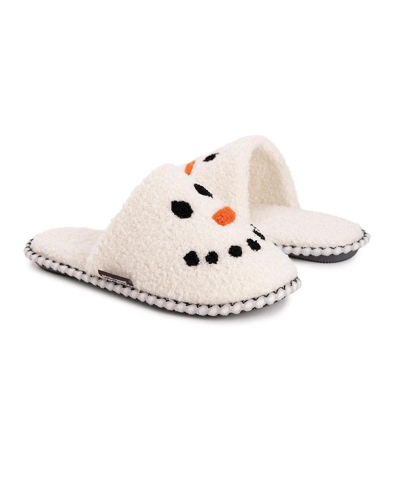 Muk Luks Women's Novelty Snowman Scuff Slipper