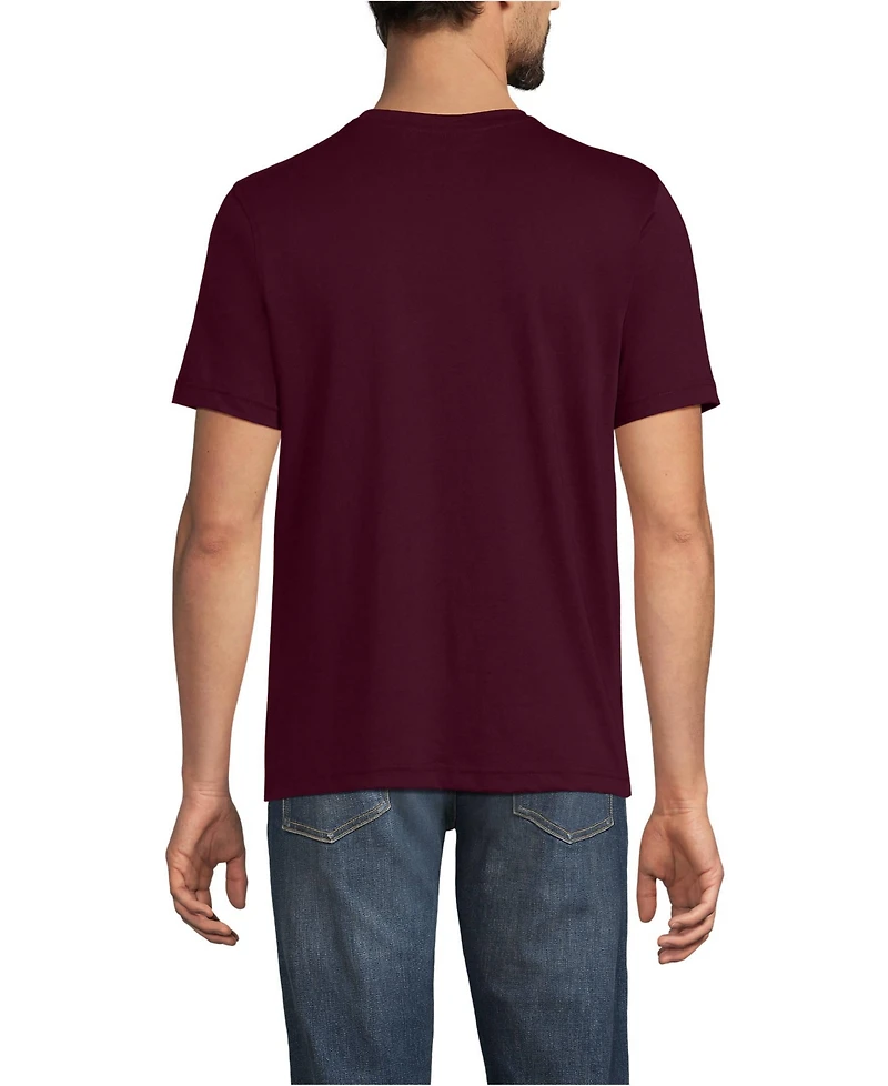 Lands' End Men's Short Sleeve Cotton Supima Tee With Pocket