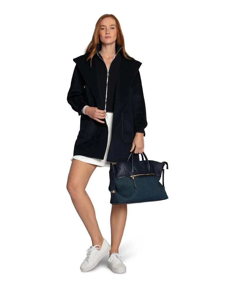 Belle & Bloom Women's Next To You Hooded Wool Blend Coat