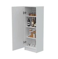 Tuhome Belleria Pantry White Mdf