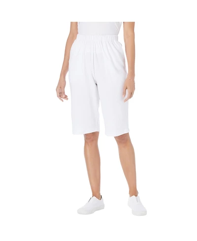 Woman Within Plus 7-Day Knit Bermuda Shorts
