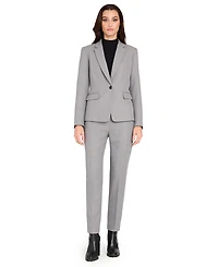 Tahari Asl Women's Herringbone Peak Lapel Blazer, Regular And Petite