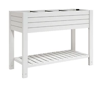 Garden Raised Bed White Polypropylene Large Durable