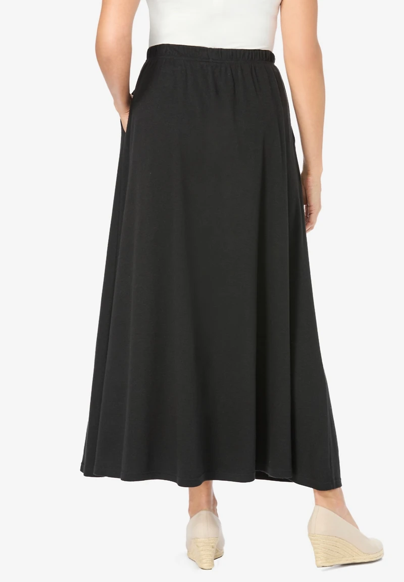 Woman Within Plus 7-Day Maxi Skirt
