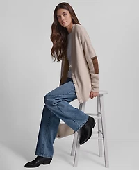 Dkny Jeans Women's Shaker Stitch Cropped Cardigan Sweater