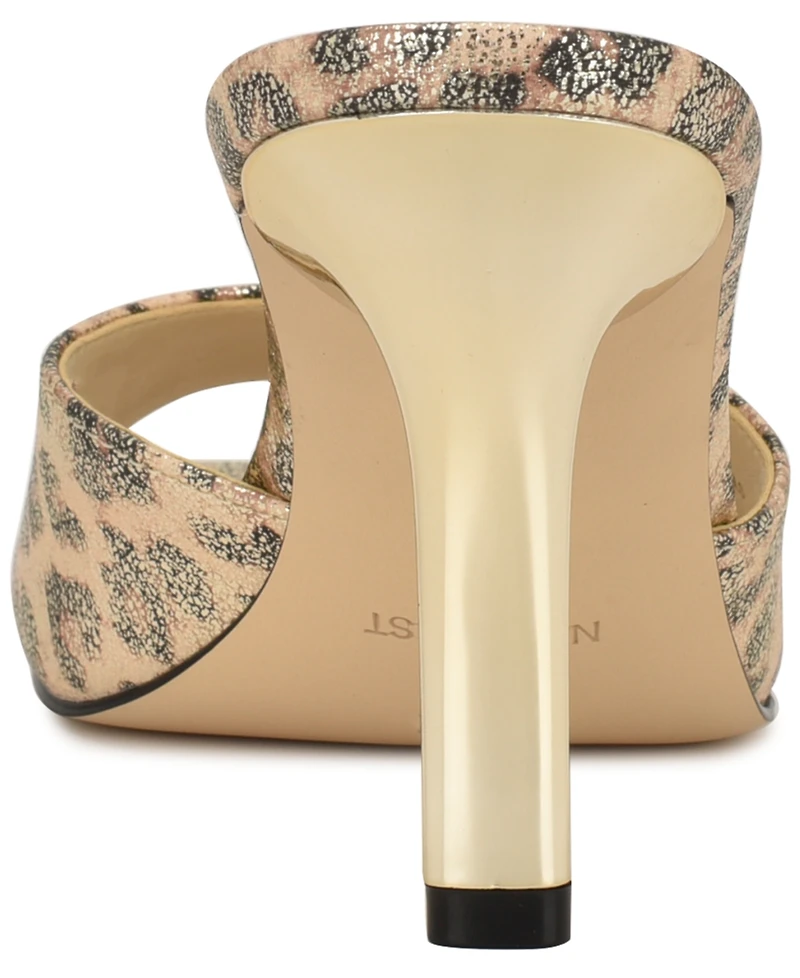 Nine West Women's Disko Square Toe Stiletto Sandals