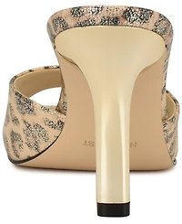 Nine West Women's Disko Square Toe Stiletto Sandals