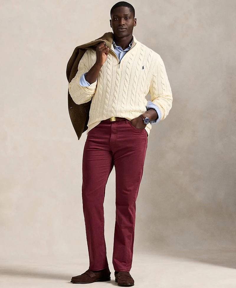 Polo Ralph Lauren Men's Big & Tall Varick Slim Straight Stretch Sateen Pants