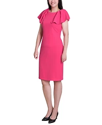 Ny Collection Women's Flutter Sleeve Sheath Dress