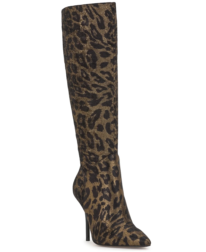 Jessica Simpson Women's Lovienn Stiletto Knee-High Wide-Calf Dress Boots