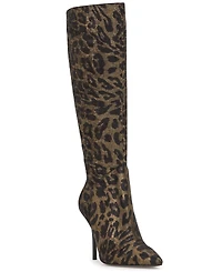 Jessica Simpson Women's Lovienn Stiletto Knee-High Wide-Calf Dress Boots